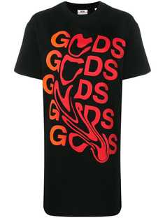 Gcds футболка-туника с логотипом