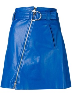 Pinko юбка мини из искусственной кожи