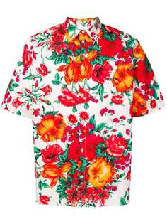 MSGM рубашка с цветочным принтом