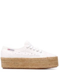 Superga эспадрильи на массивном каблуке