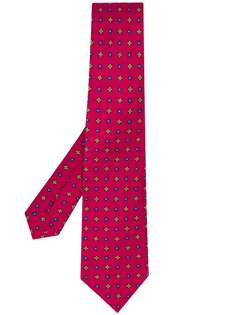 Kiton галстук с цветочным принтом