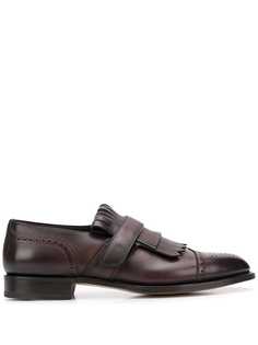Santoni лоферы с бахромой