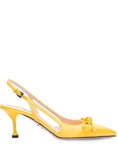 Prada туфли-лодочки с бантом