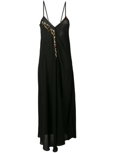 Giacobino платье-комбинация с бусинами