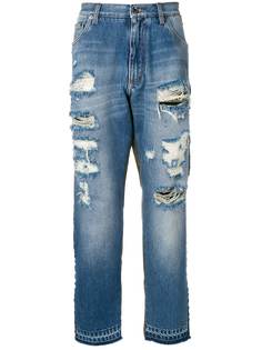 Dolce & Gabbana джинсы с камуфляжными вставками