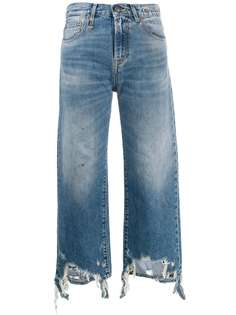 R13 джинсы с необработанными краями