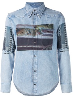 Calvin Klein Jeans Est. 1978 джинсовая рубашка с принтом