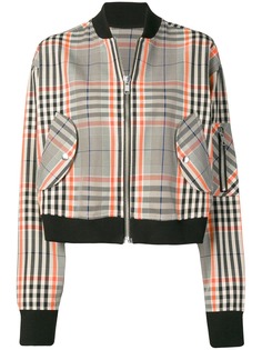 Essentiel Antwerp куртка-бомбер в шотландскую клетку