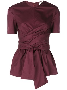 Diane von Furstenberg топ Gloria с баской