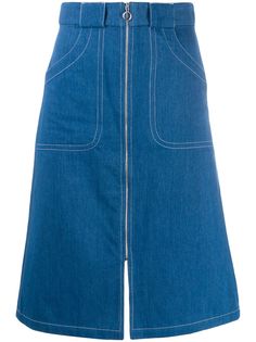 A.P.C. джинсовая юбка на молнии