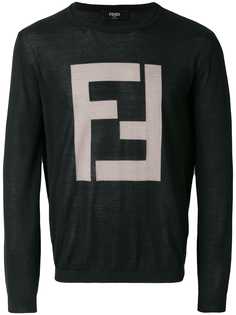 Fendi пуловер с логотипом