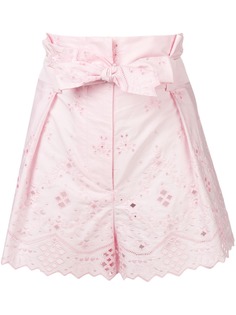Alberta Ferretti шорты с вышивкой