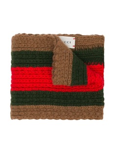 Gucci Kids шарф рыхлой вязки дизайна колор-блок