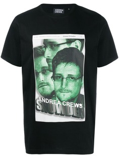 Andrea Crews футболка с круглым вырезом и принтом Snowden
