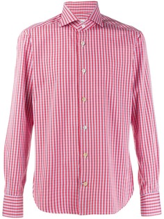 Kiton клетчатая рубашка
