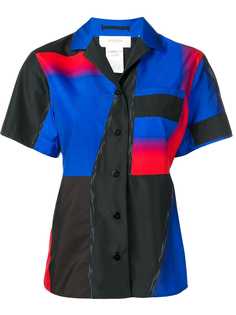 Sportmax рубашка в стиле колор-блок на пуговицах