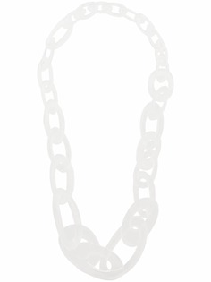 Monies transparent link necklace