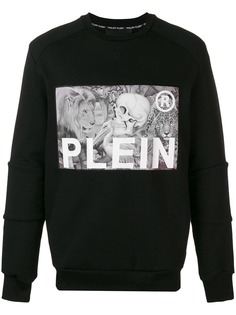 Philipp Plein толстовка с заплаткой с логотипом