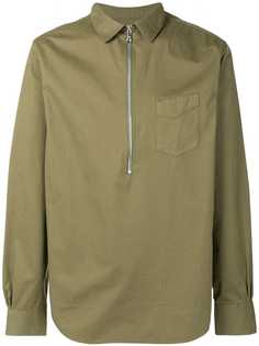 Officine Generale приталенная рубашка с молнией
