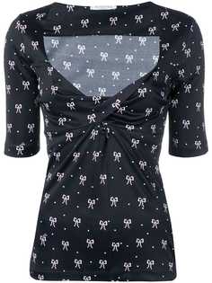 Vivetta топ с принтом