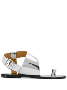 Isabel Marant сандалии с эффектом металлик