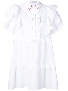 Vivetta рубашка с вышивкой на воротнике