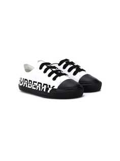 Burberry Kids кеды с логотипом