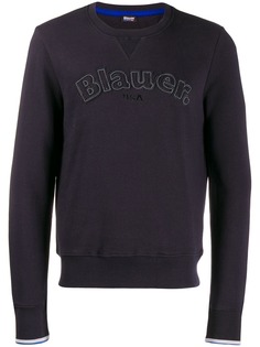 Blauer толстовка с вышитым логотипом