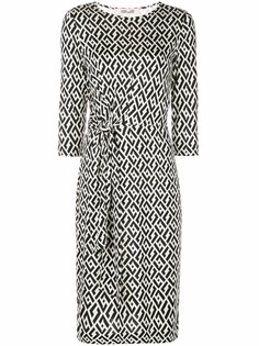 DVF Diane von Furstenberg платье миди с узором