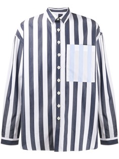 Sunnei полосатая рубашка свободного кроя