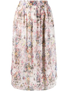 Iro юбка прямого кроя с цветочным принтом