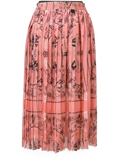 Diesel плиссированная юбка миди