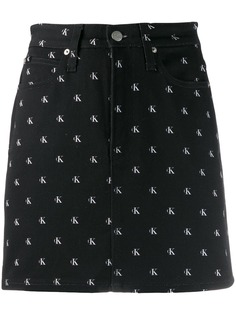 Calvin Klein юбка мини с логотипом