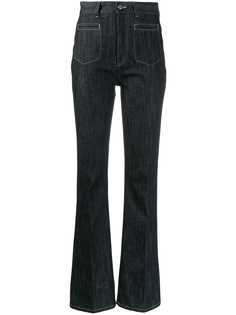 Moncler расклешенные джинсы с завышенной талией
