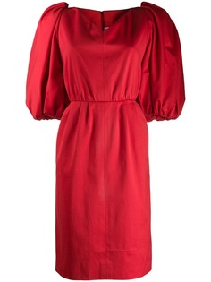 Yves Saint Laurent Pre-Owned платье с объемными рукавами