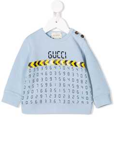 Gucci Kids джемпер с принтом