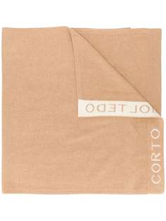 Corto Moltedo шарф вязки интарсия с логотипом