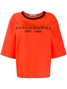 Philosophy Di Lorenzo Serafini футболка оверсайз с логотипом