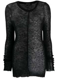 Ann Demeulemeester джемпер с вырезами на плечах