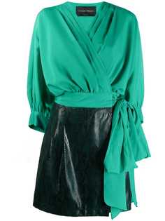 Christian Pellizzari платье мини с запахом