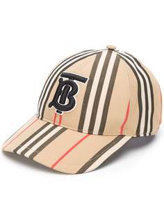 Burberry кепка с вышитой монограммой TB