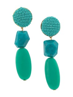 Shourouk серьги-подвески с бисером