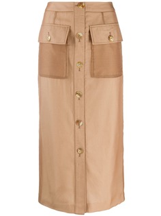 Rejina Pyo юбка прямого кроя на пуговицах