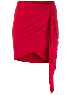 Alexandre Vauthier юбка асимметричного кроя с драпировкой