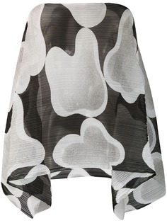 Pleats Please By Issey Miyake плиссированное пончо с принтом