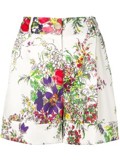 Blumarine широкие шорты с цветочным принтом