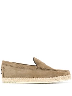 Tods эспадрильи с круглым носком