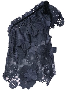Self-Portrait топ с кружевными цветами