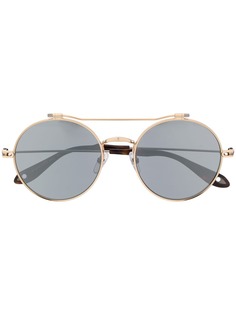 Givenchy Eyewear затемненные солнцезащитные очки в круглой оправе
