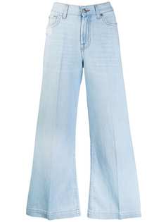 7 For All Mankind расклешенные укороченные джинсы
